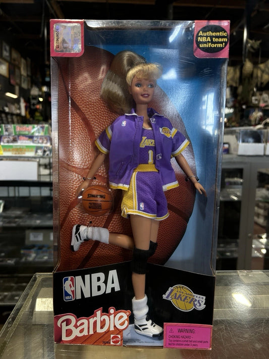 1998 #20704 LA Lakers Barbie Doll Mattel Los Angeles NBA Vintage Brand NIOB