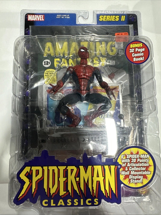 ToyBiz Spider-Man Classics AMAZING FANTASY 1ST APPEARANCE Series 2 NEW MOC 6"