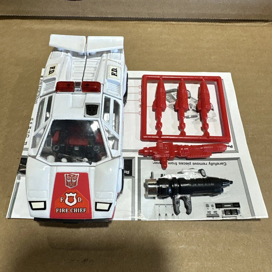 Transformers G1 Red Alert Commemorative Series Reissue Robot w/ Accessories lot