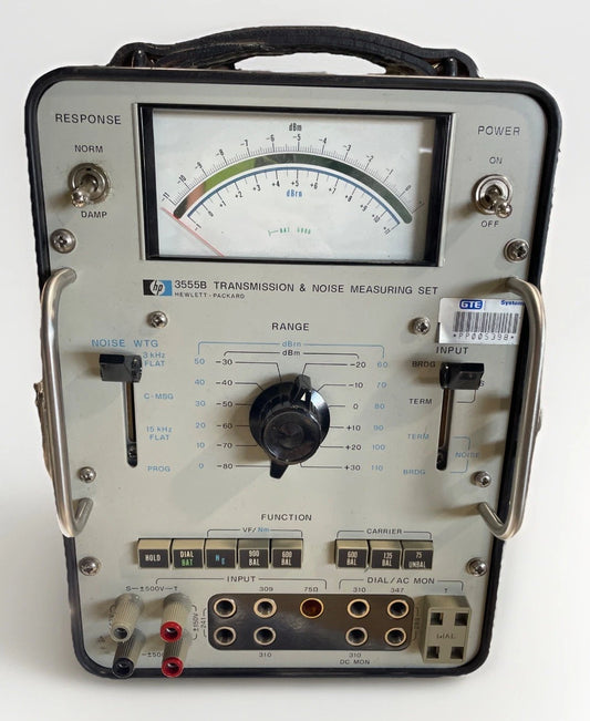 HEWLETT PACKARD TRANSMISSION AND NOISE MEASURING SET P/N: 3555B