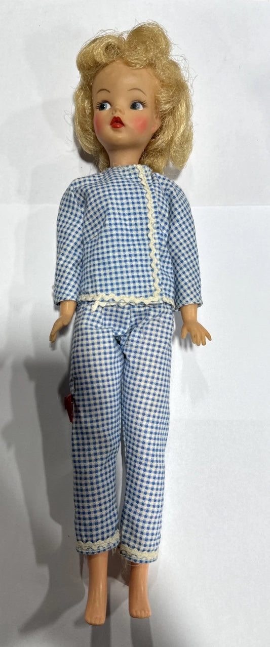 60's Vintage Ideal Toy Fashion Tammy Doll BS-12/2 Strawberry Blond Blue Outfit