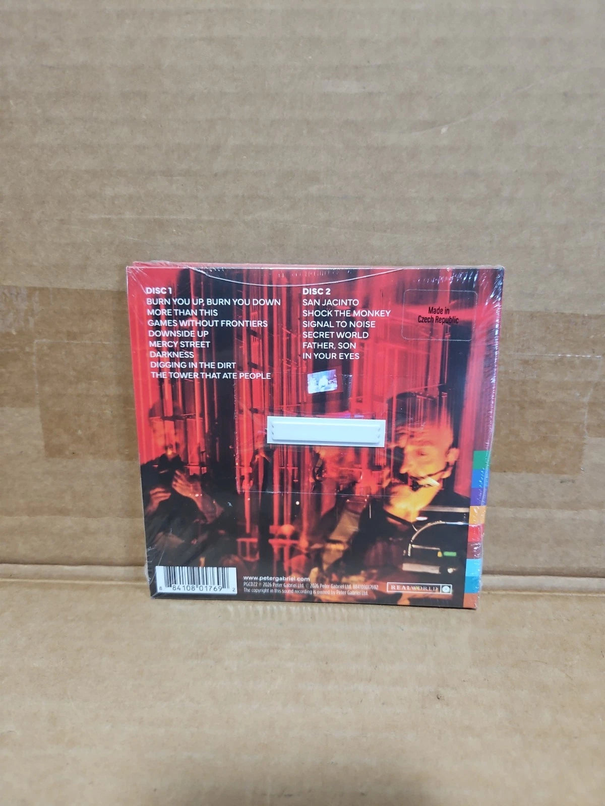 Peter Gabriel In The Big Room CD Brand New