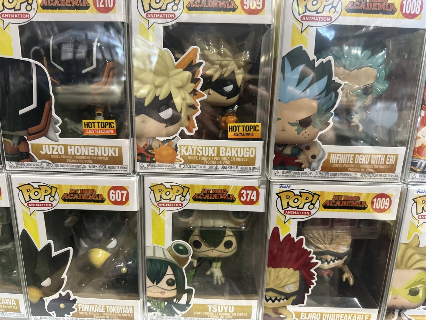 my hero academia funko pop Lot 13 With Protective Cases