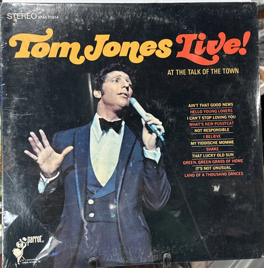 TOM JONES LIVE AT THE TALK OF THE TOWN PARROT PAS-71014 LP VINYL RECORD SEALED