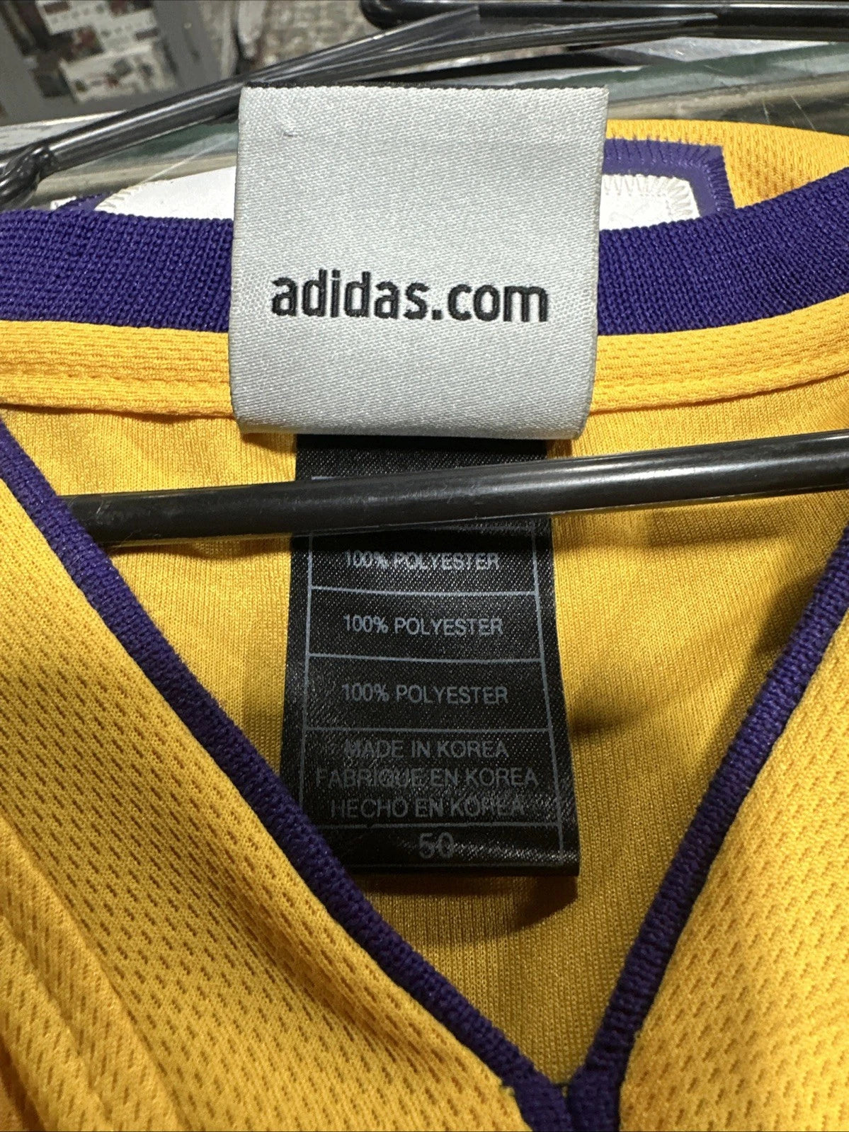 Adidas 60th Anniversary Odom #7 Los Angeles Lakers NBA Jersey Men’s 50