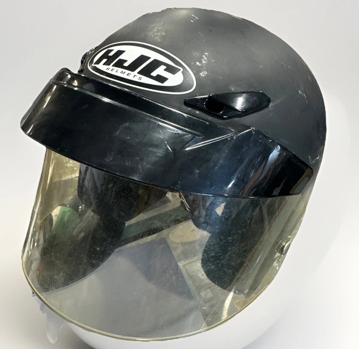 NEW OLD STOCK HJC CS-2N OPEN FACE HELMET ADULT XL BLACK