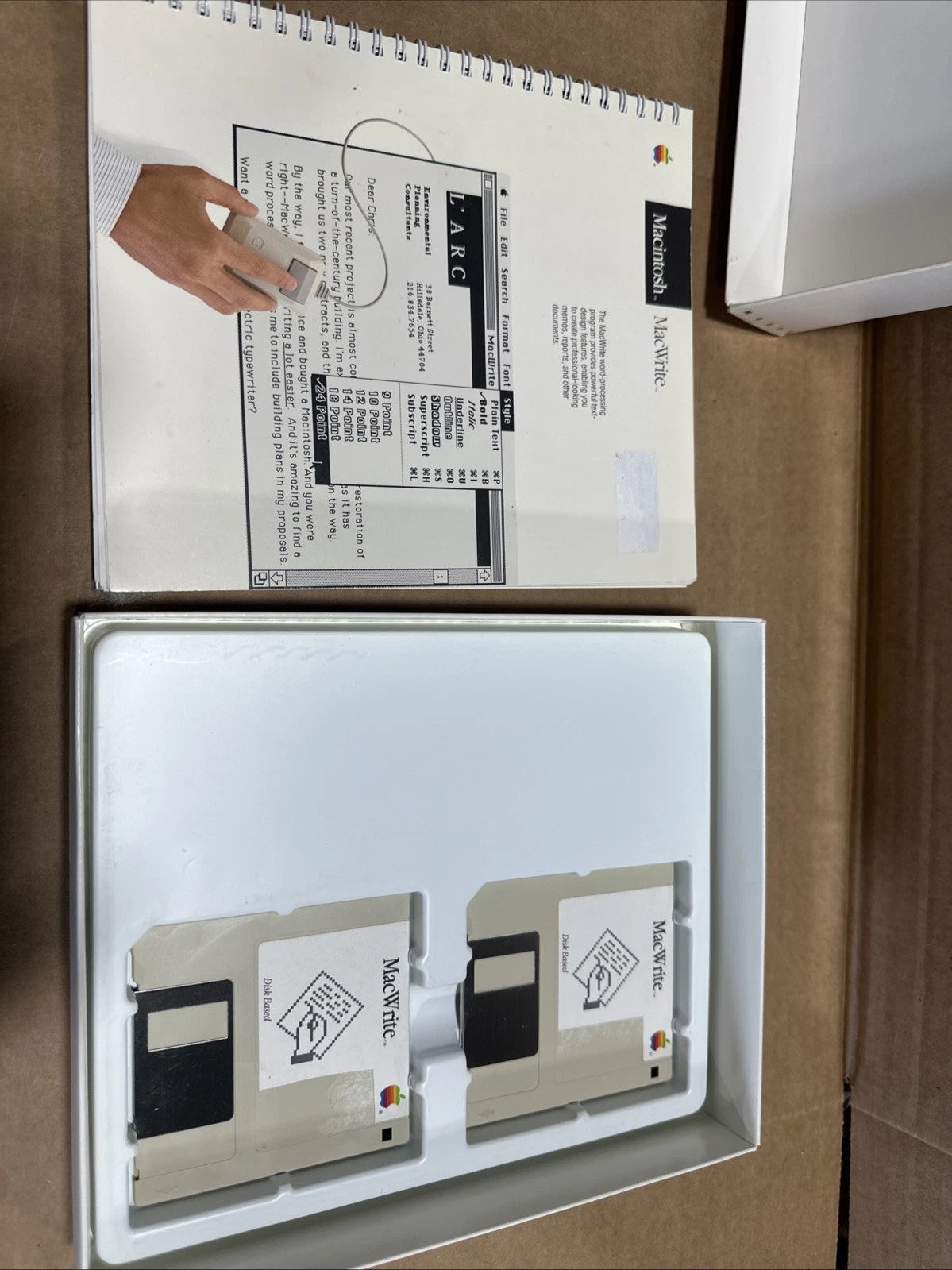 Apple Macintosh MacProject M0525 MacDraw M0526 Macintosh MacWrite M0535 READ