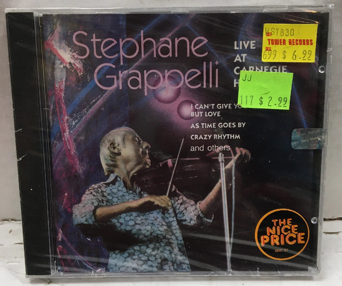 Stephane Grappelli Live At Carnegie Hall Sealed CD
