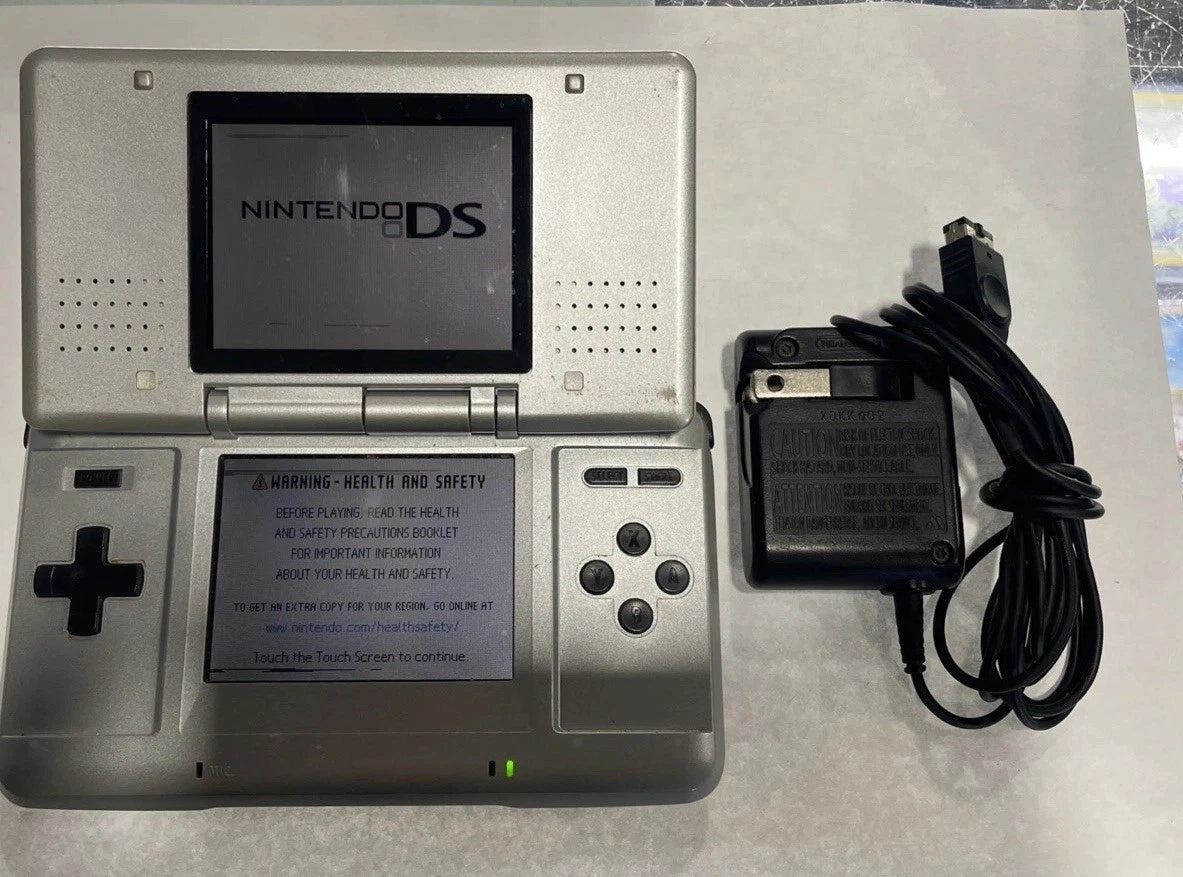 Nintendo DS Original Silver Handheld Console Read