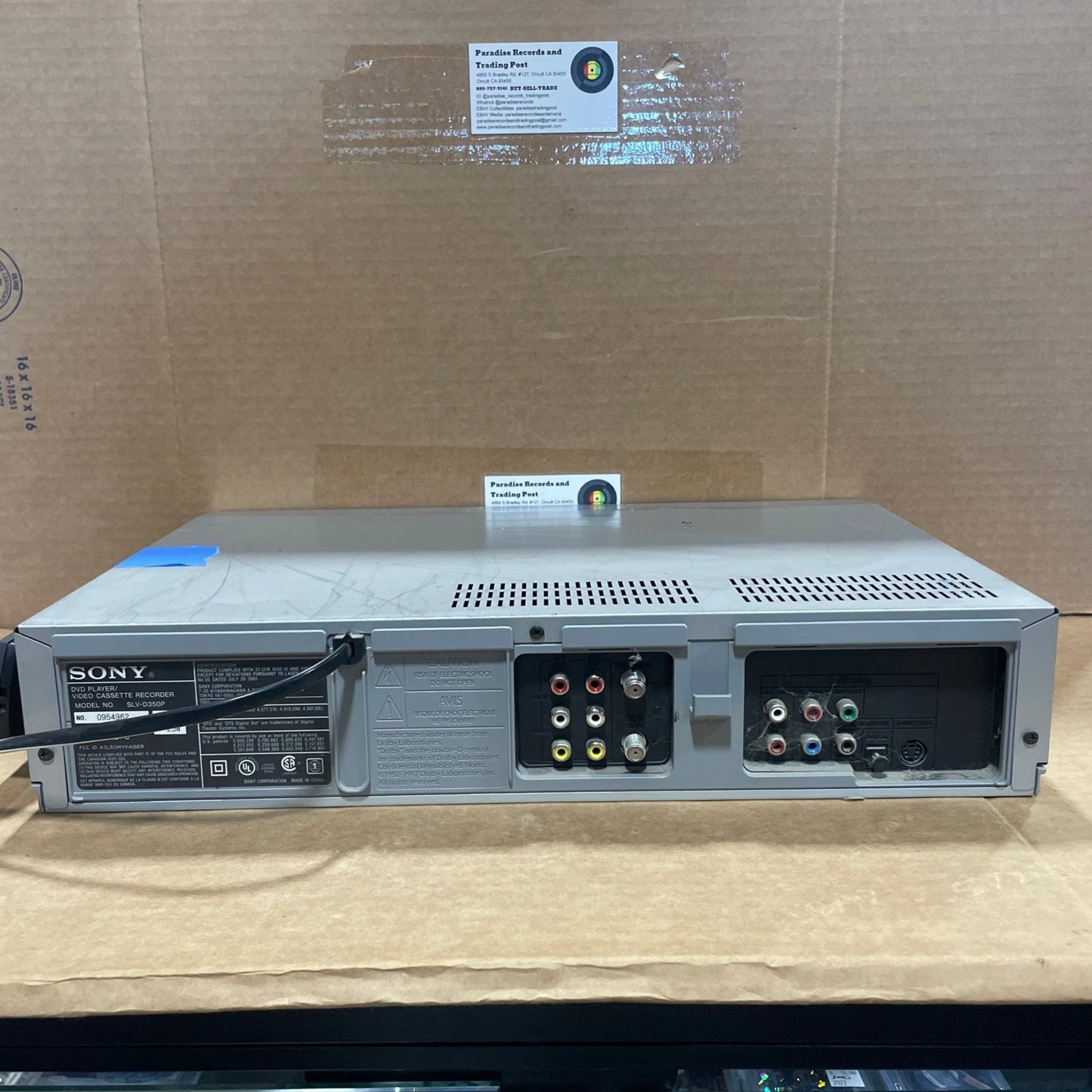 Sony VCR DVD Combo Player Recorder SLV-D350P Hi-Fi 4 VHS +remote Tested