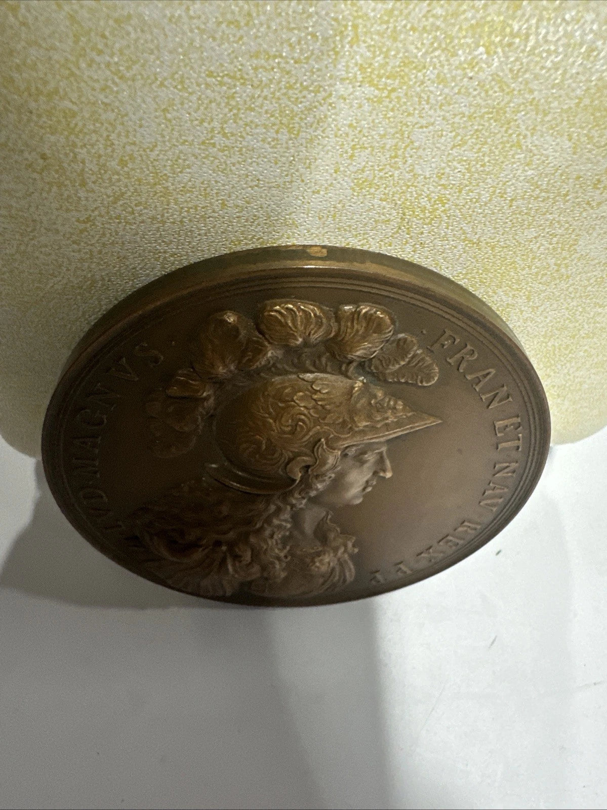 1800-1900AD Restrike of 1674 Dated FRANCE King LOUIS XIV Huge 3 1/4 Inch Medal