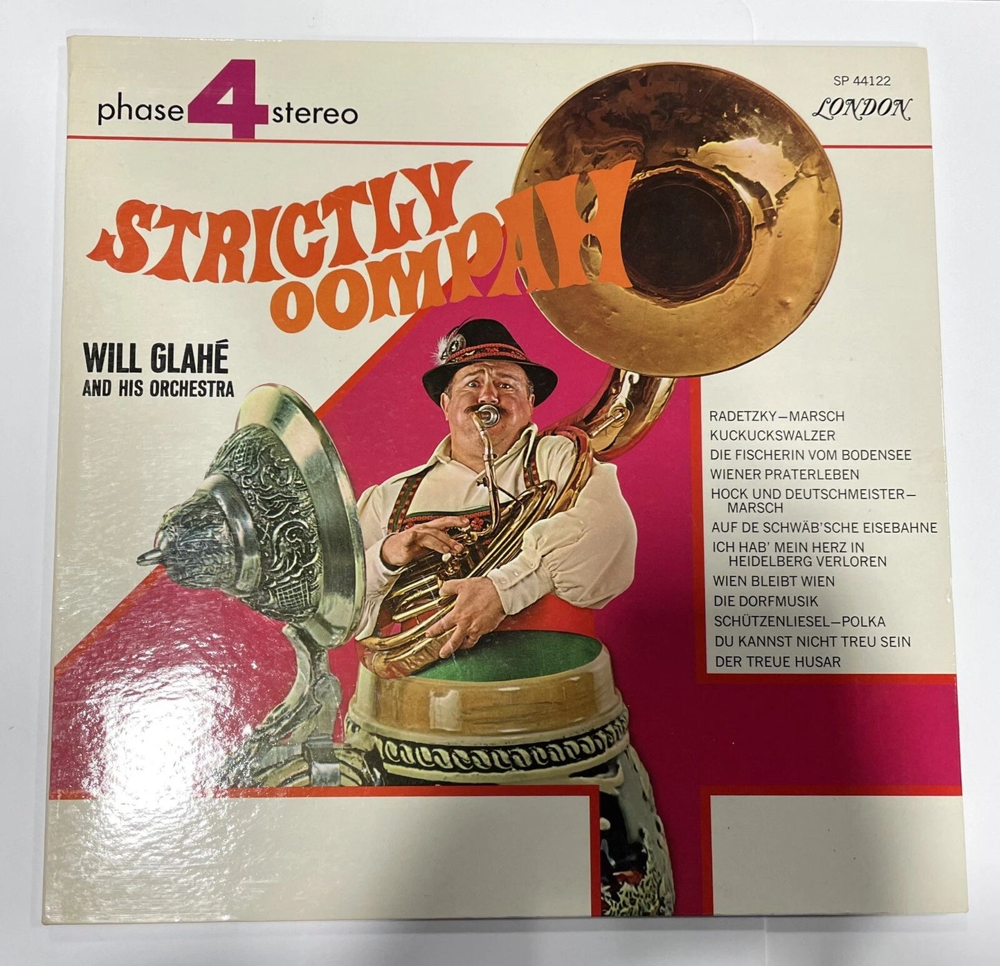 Will Glahe & His Orchestra Strictly Oompah London LP Vinyl Record Album SP44122