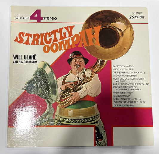 Will Glahe & His Orchestra Strictly Oompah London LP Vinyl Record Album SP44122