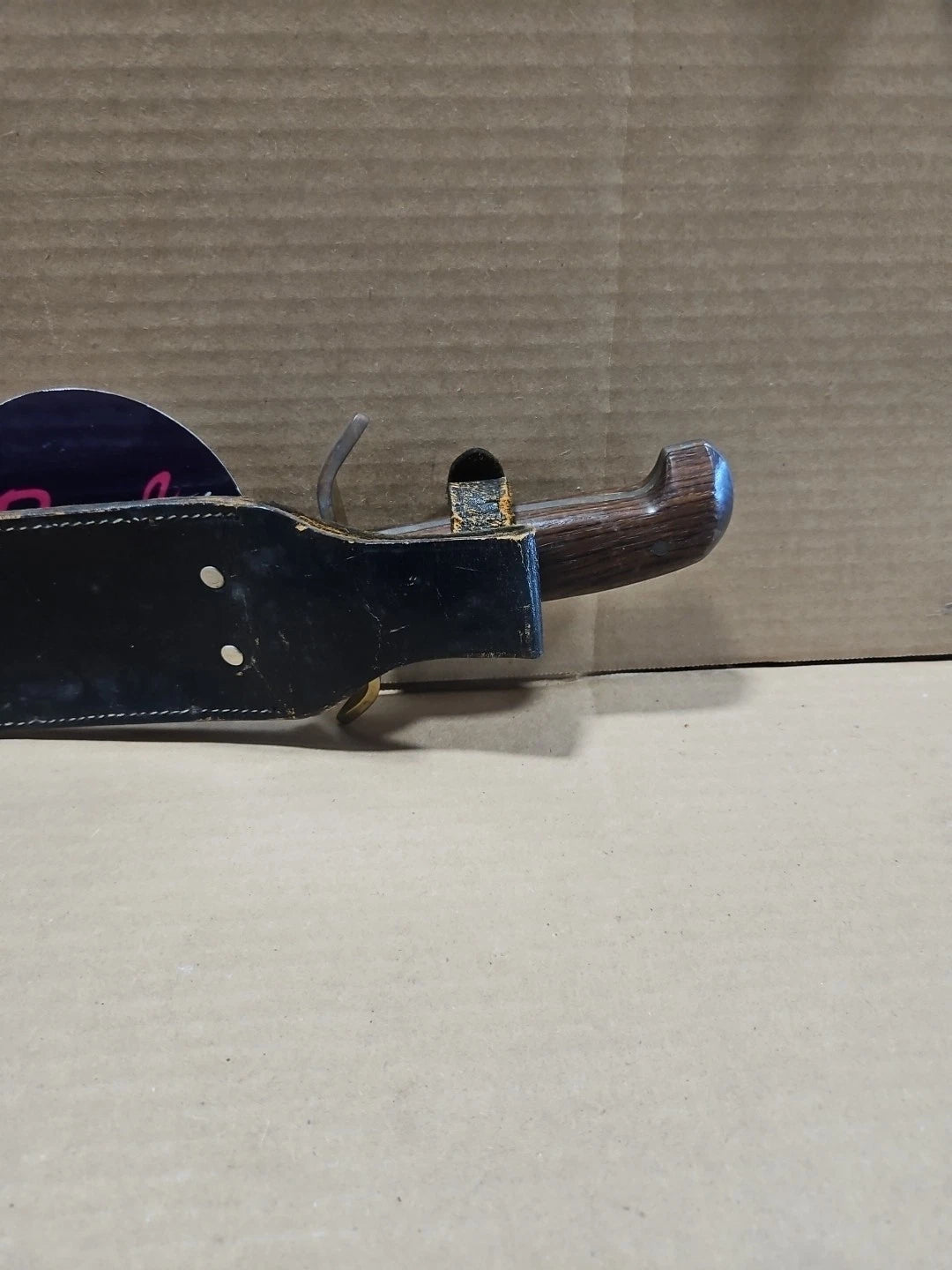 Vintage Western Bowie Knife Vietnam Era 1964-1966 With Sheath Rare