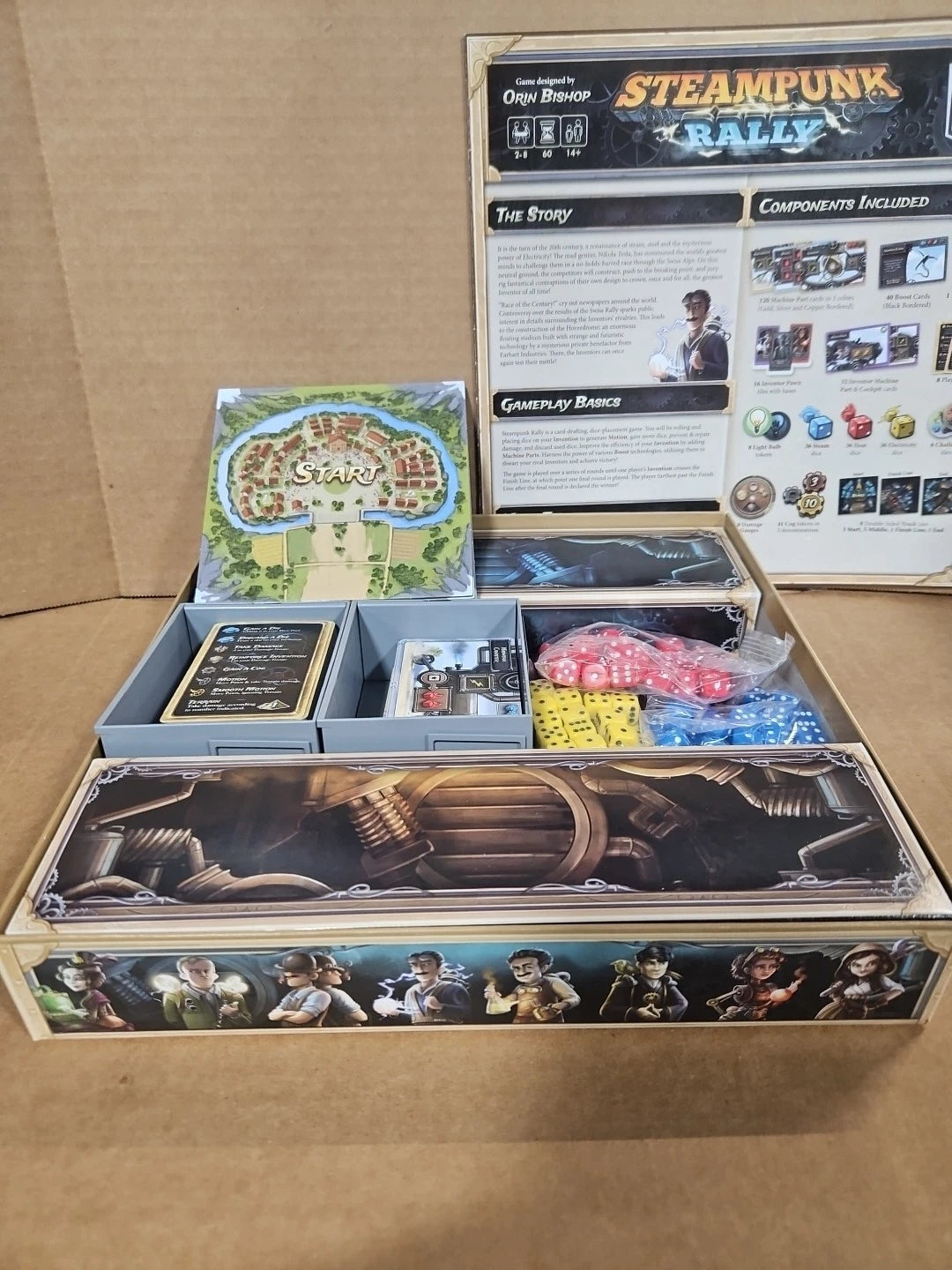 Steampunk Rally Board Game + Steampunk Rally Fusion Complete