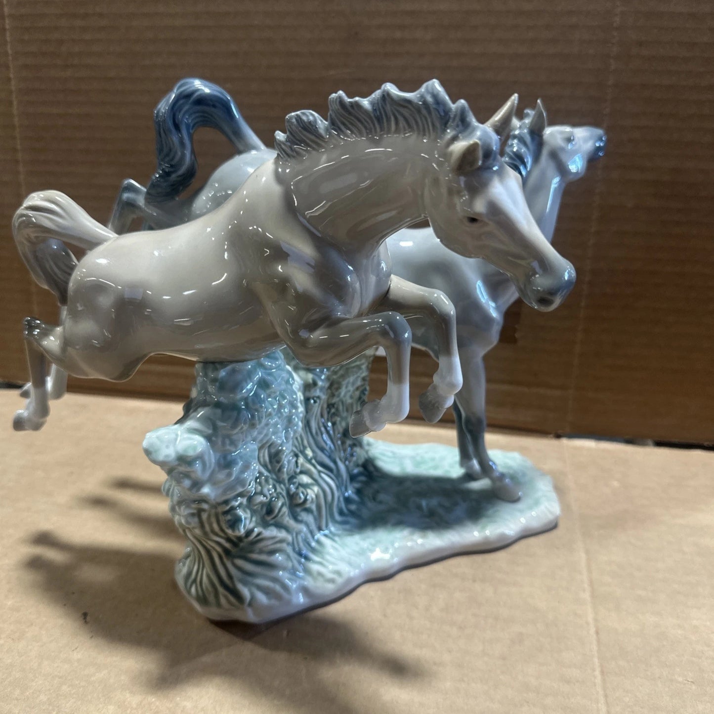 1970 NAO 11" Tall Porcelain Stallion Mare Vintage Spain Made