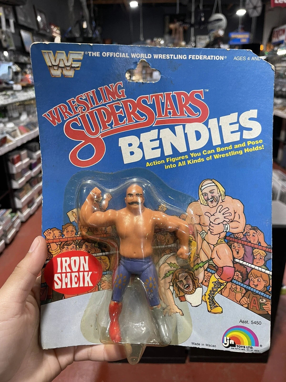 THE IRON SHEIK - WWF WRESTLING SUPERSTARS - VINTAGE 1985 LJN FIGURE - WWE