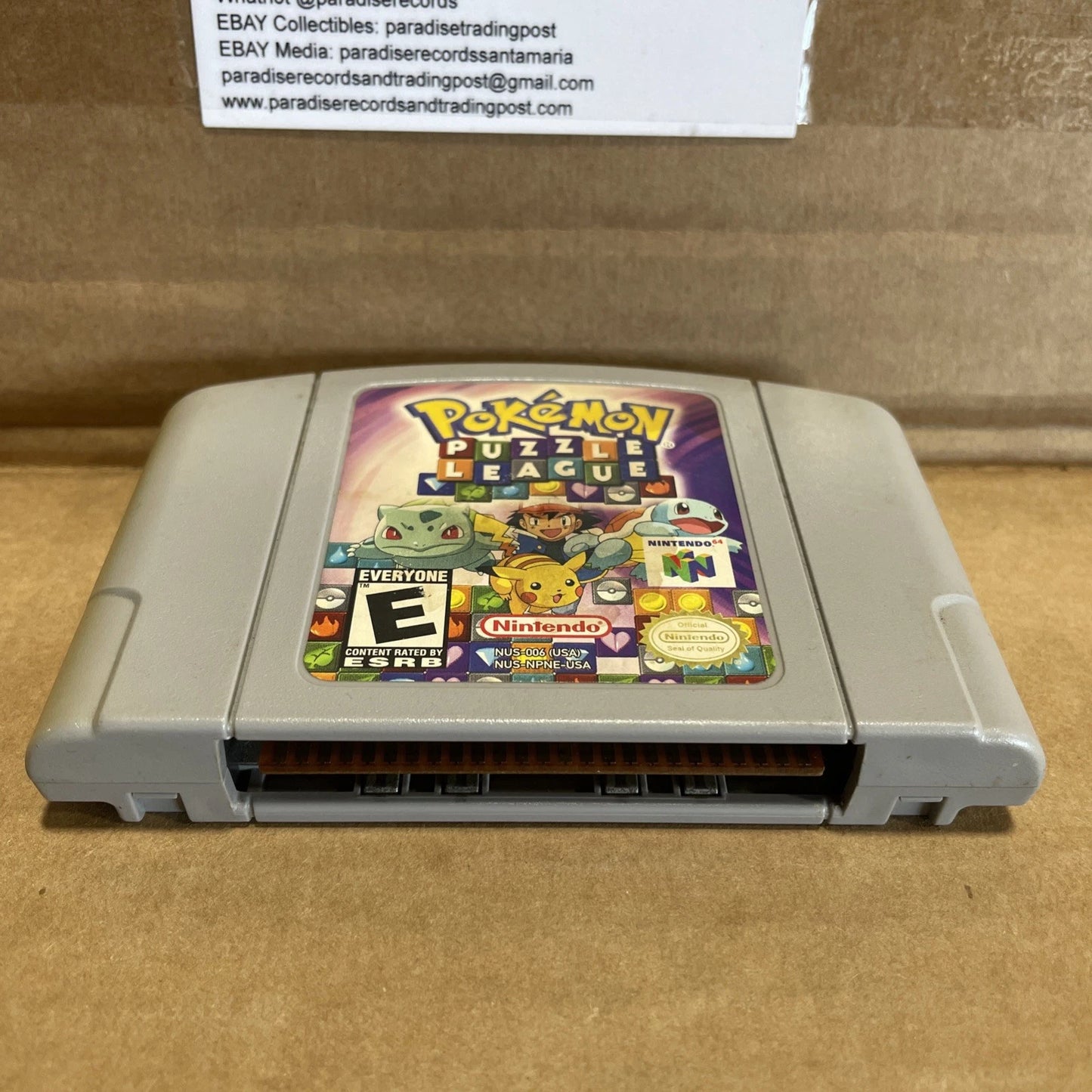 Pokemon Puzzle League Nintendo 64 Cartridge Only Vintage Rare