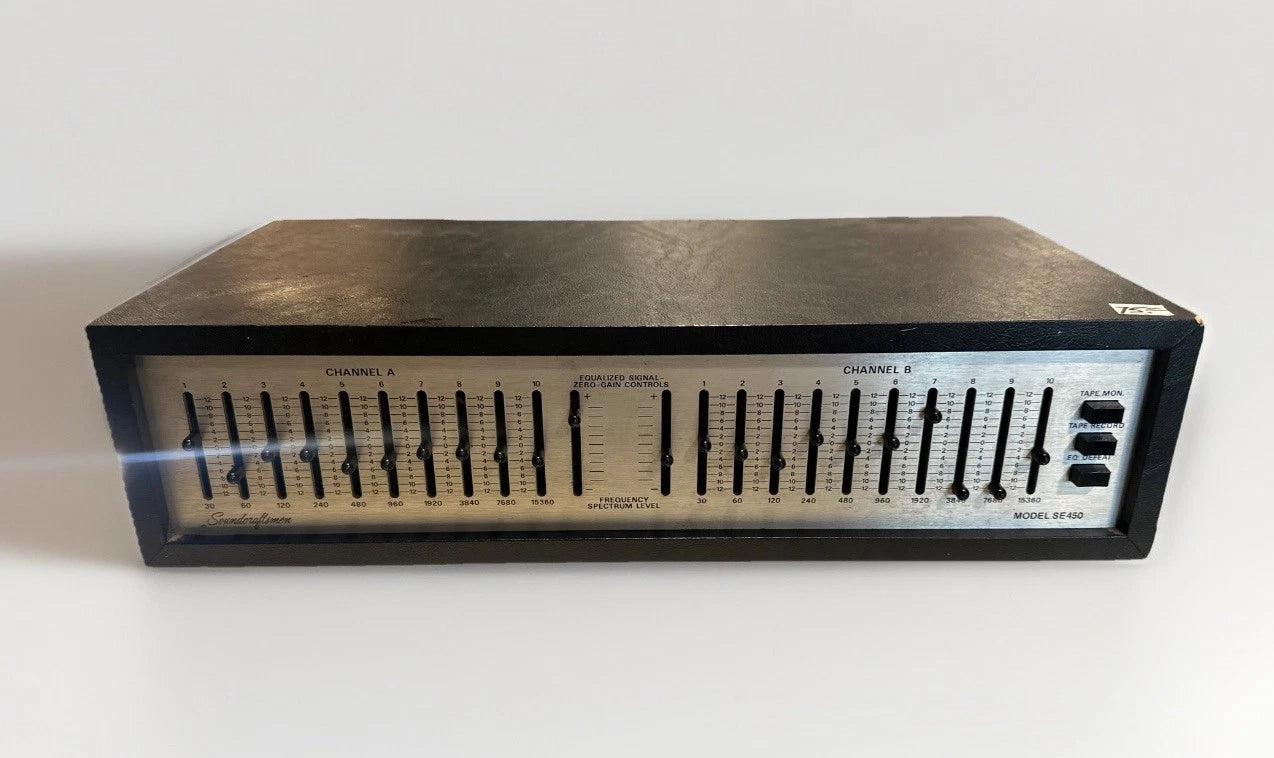 SOUNDCRAFTSMEN SE450 10-BAND STEREO GRAPHIC EQUALIZER Untested