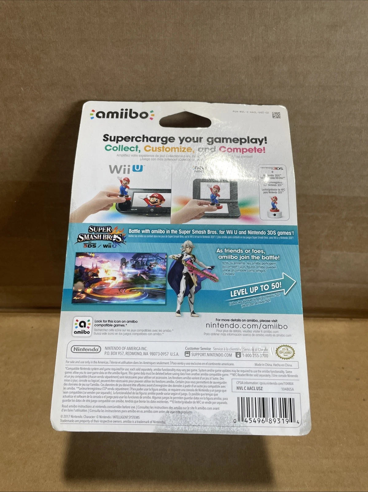 Amiibo - SEALED Corrin Player 1 Figure (Super Smash Bros) New in Box