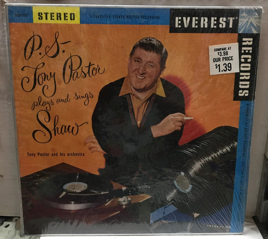 Tony Pastor And His Orchestra P.S. Tony Pastor Plays And Sings Shaw Record