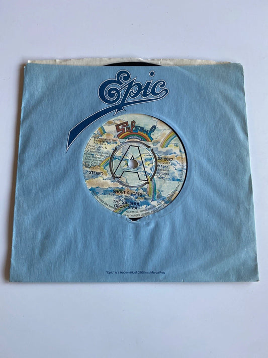 UK Vtg The Salsoul Orchestra, Short Shorts - 1977 promo - 7 inch vinyl A1/B1