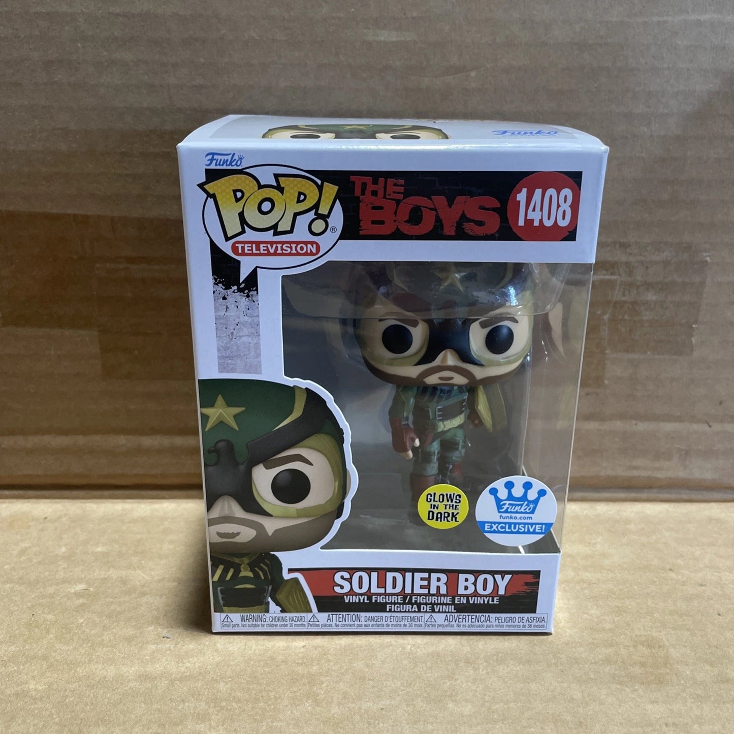 Funko Pop! Soldier Boy The Boys Glow Funko Exclusive Vinyl Figure #1408