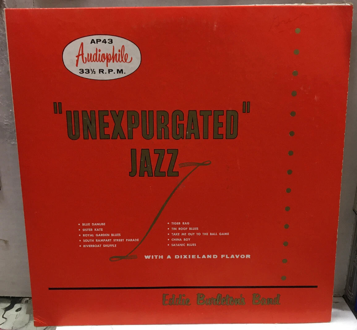 Eddie Burleyons Unexpected Jazz Autographed Record AP43