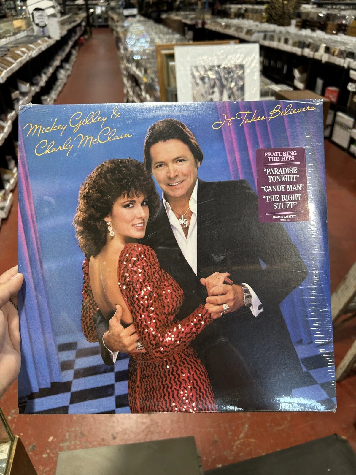 Mickey Gilley And Charly McClain It Takes Believers LP new sealed w Hype sticker