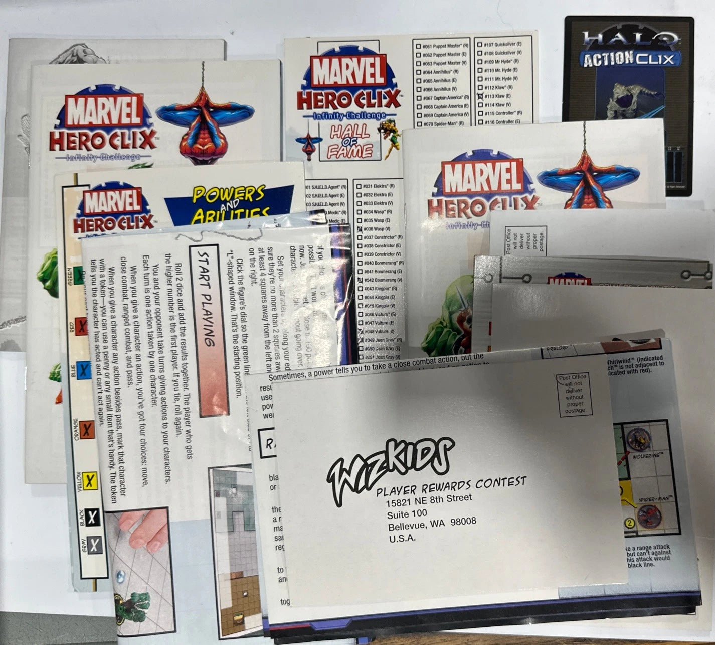 WizKids Heroclix Mixed Lot of 26 Marvel & DC Bullseye Infinity Challenge, Misc.