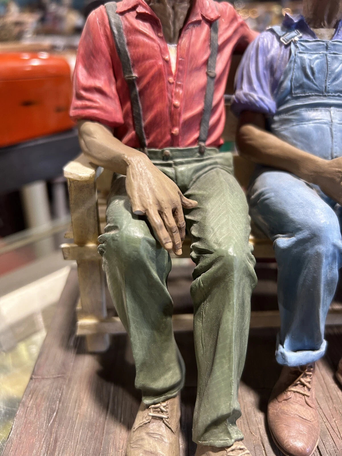 Our Song Joysmith "MEN OF THE BENCH" #1900 LIMITED EDITION Figurine broken pinky