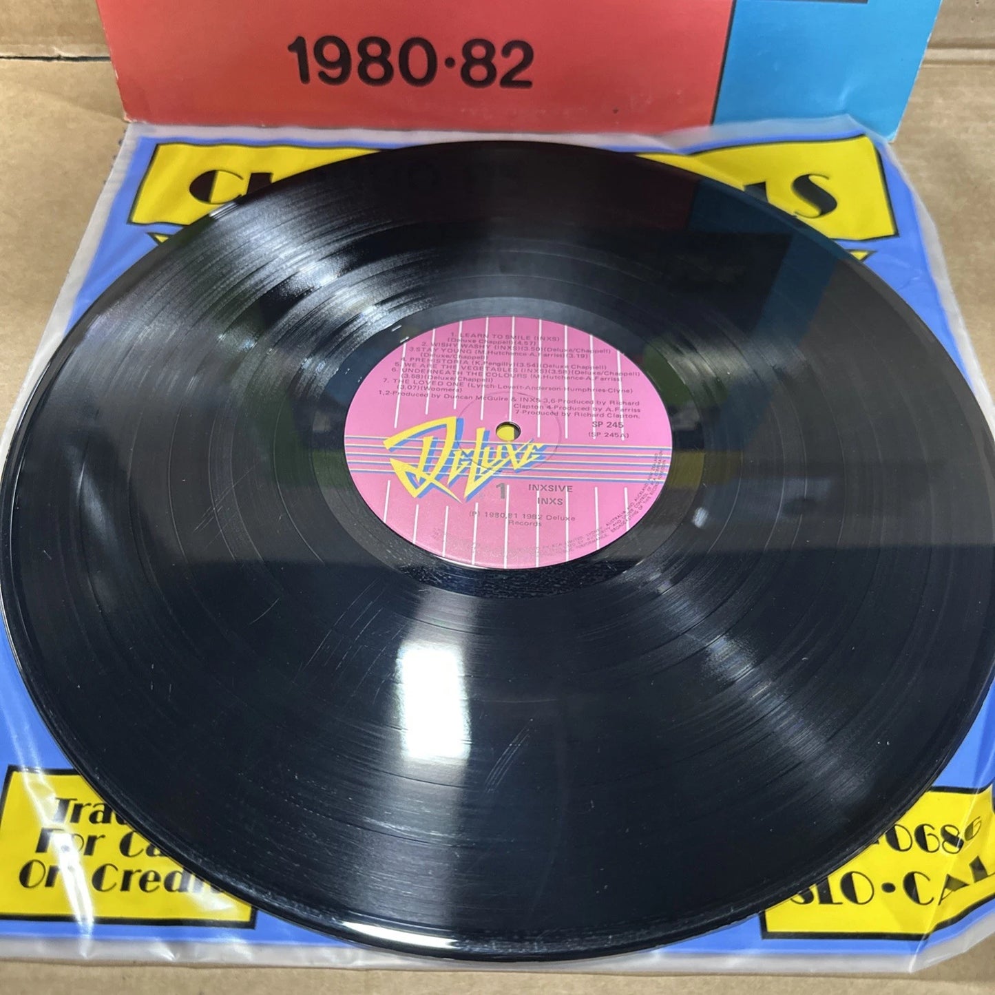 INXS INXSIVE Australian 14-Track Vinyl LP 1982 SP245 vg+
