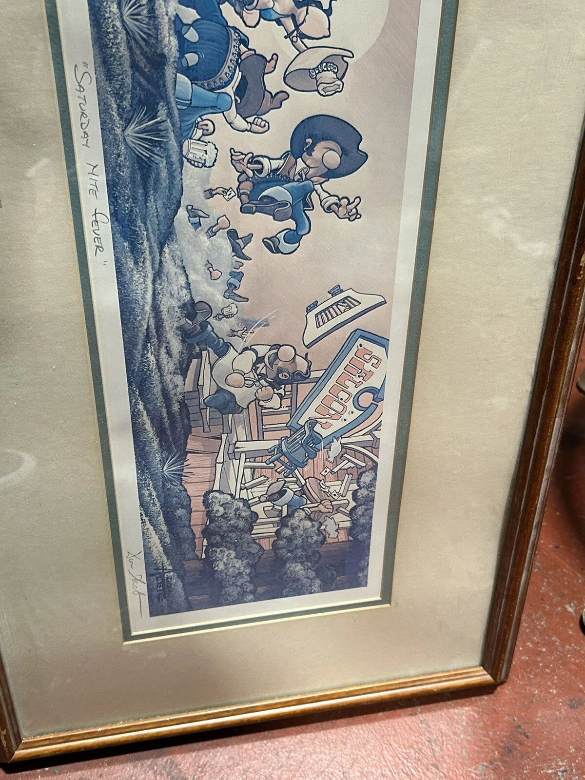 Saturday Nite Fever Don Auto Picture withFrame COA