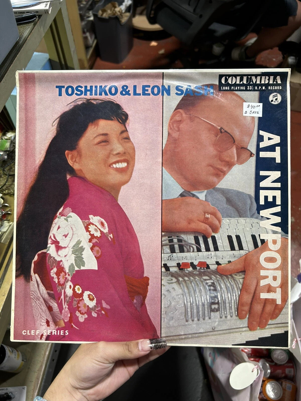 Toshiko & Leon Sash At Newport vinyl record columbia 33cx 10101