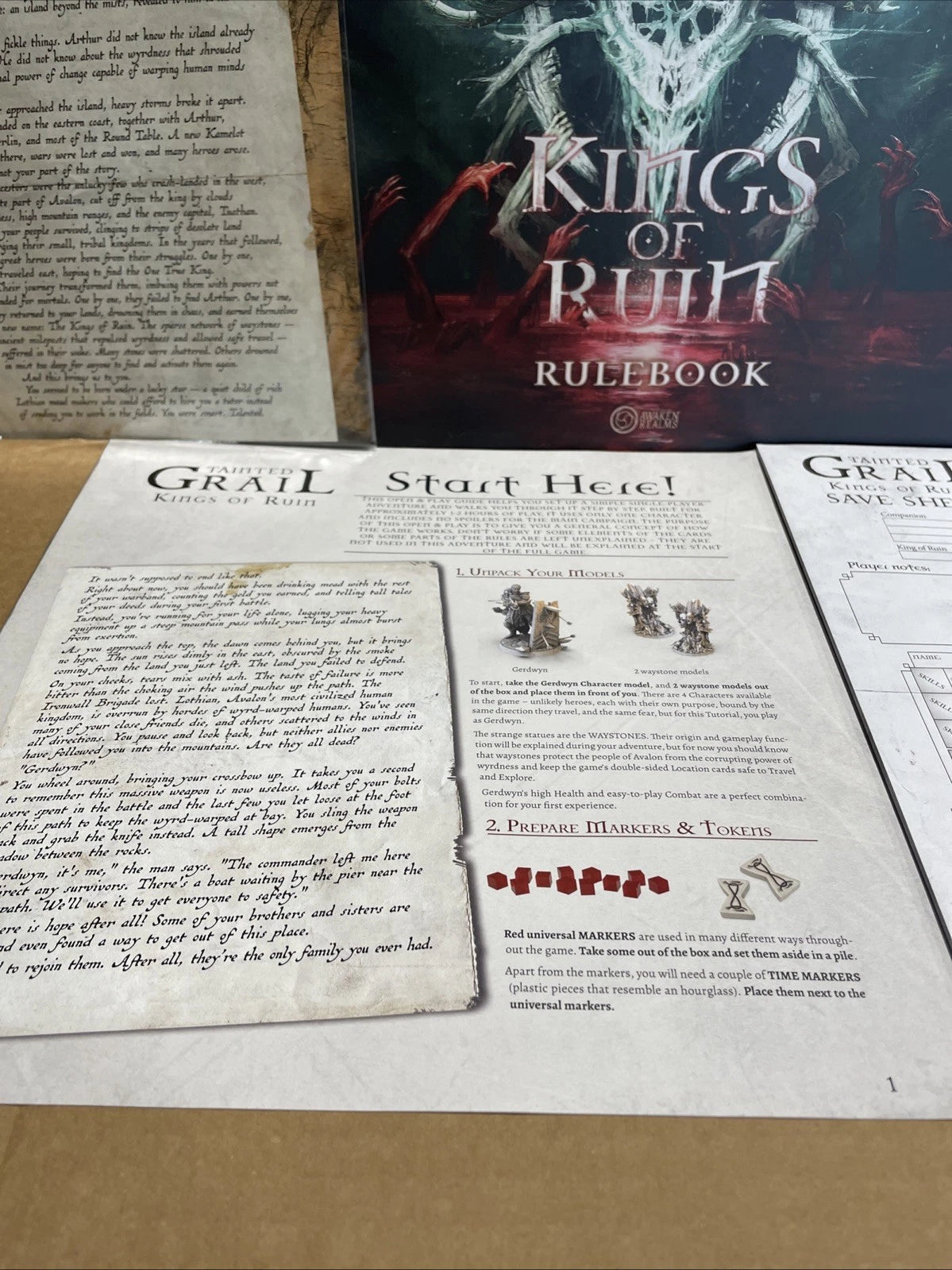 Tainted Grail Kings of Ruin Awaken Realms 2023 Open Box