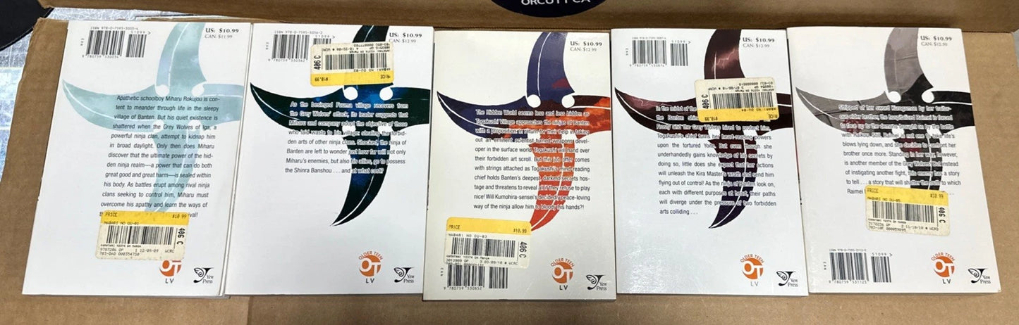 Nabari No Ou Manga English Volume 1-5 Lot RARE