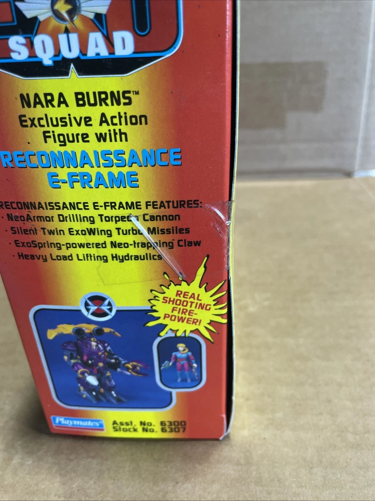 1995 Playmates Exo Squad Nara Burns Reconnaissance E-Frame In Box Sealed