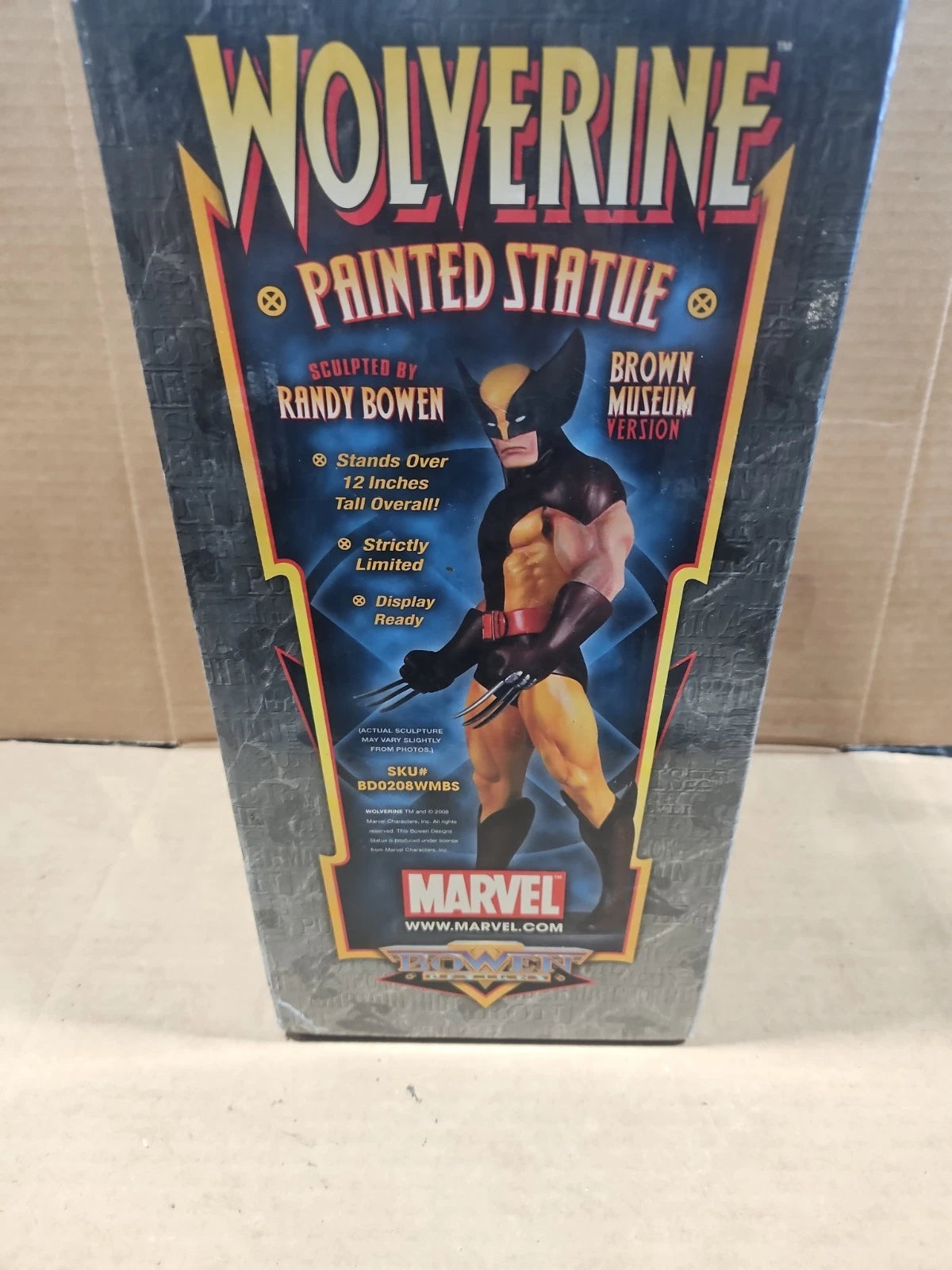 WOLVERINE Bowen Brown Museum Statue 12" X-Men 338/1500