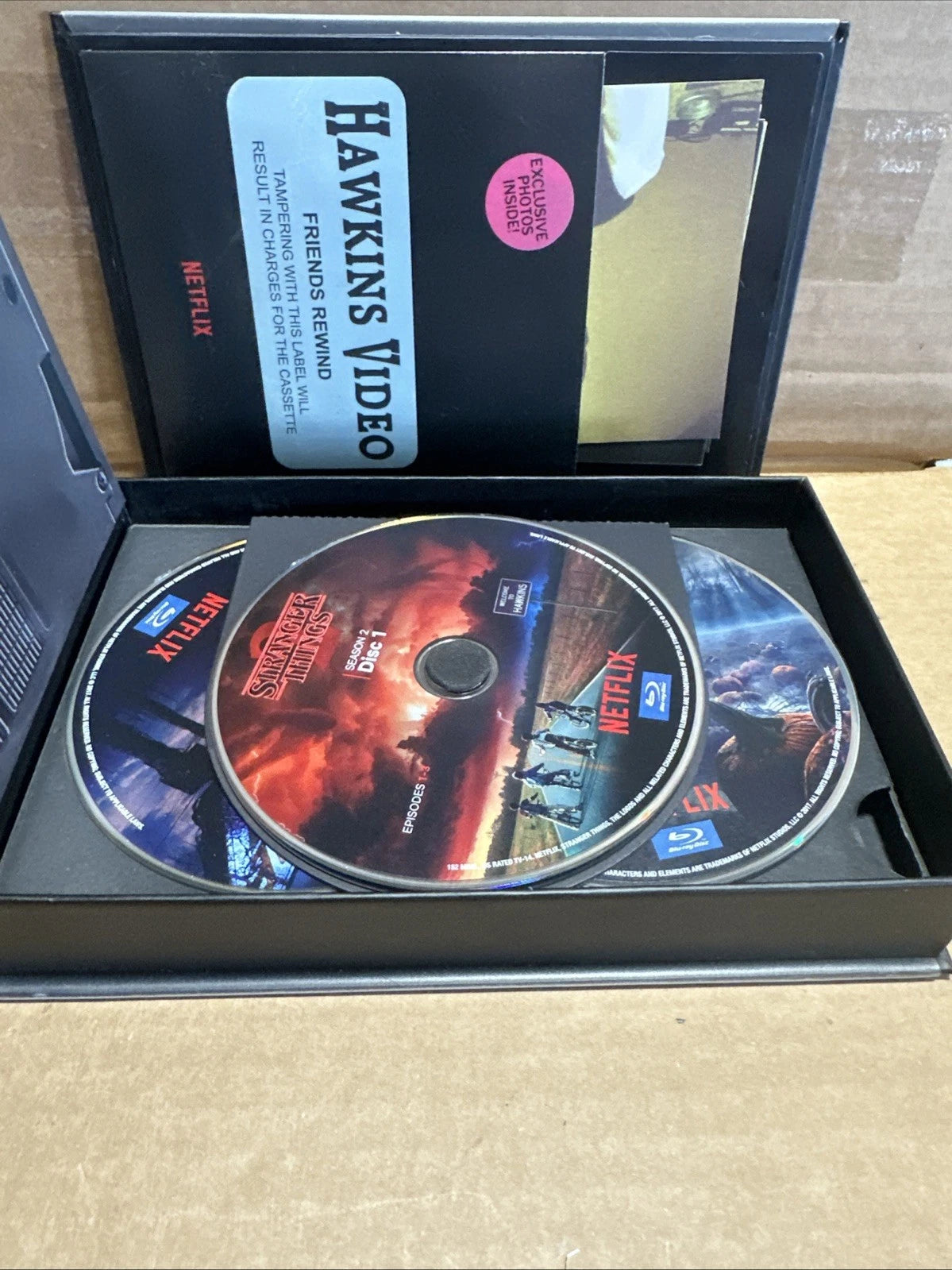 Stranger Things Season 2 Blu-ray + DVD Set Target VHS Box Exclusive Netflix Rare