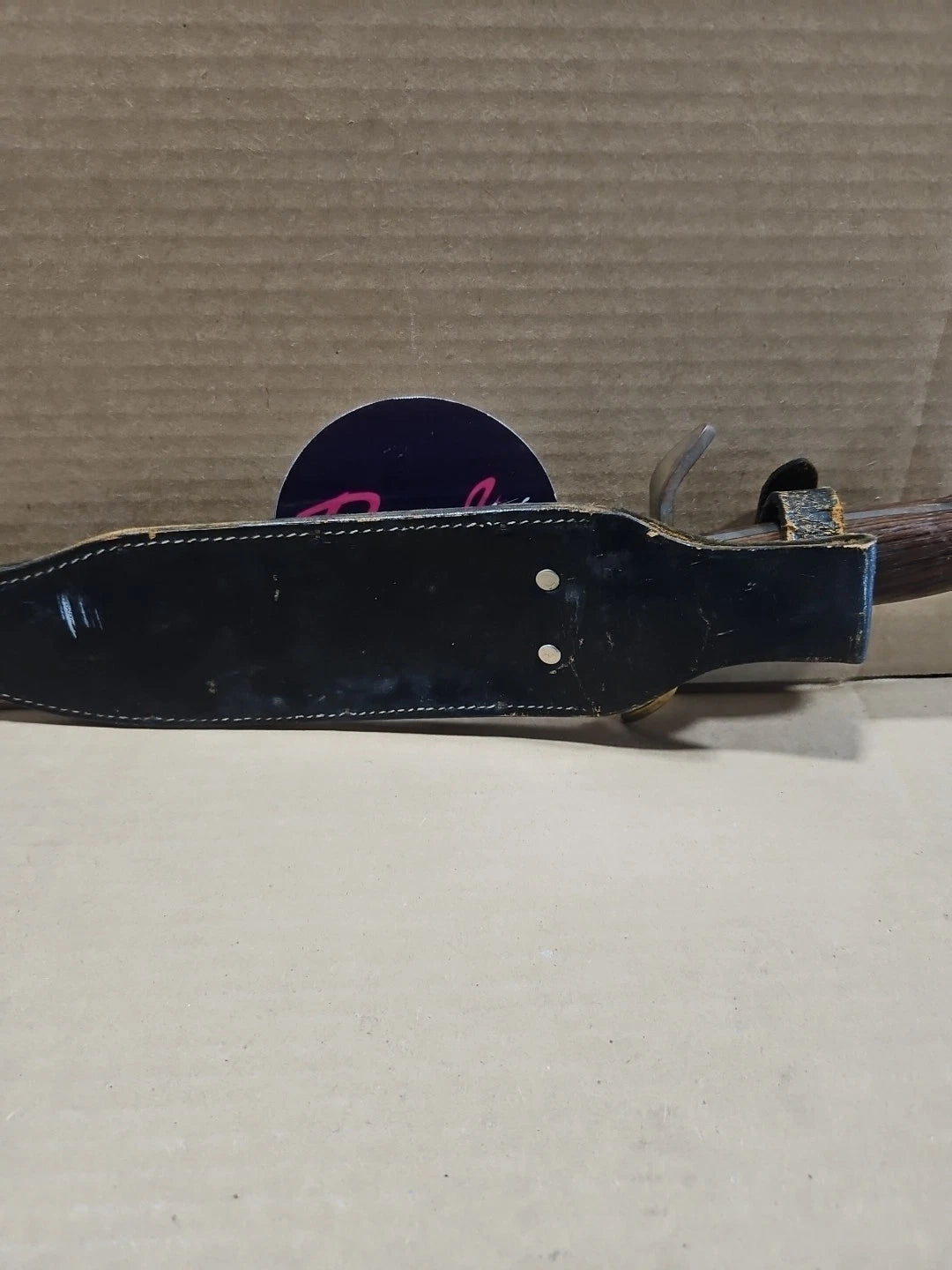 Vintage Western Bowie Knife Vietnam Era 1964-1966 With Sheath Rare