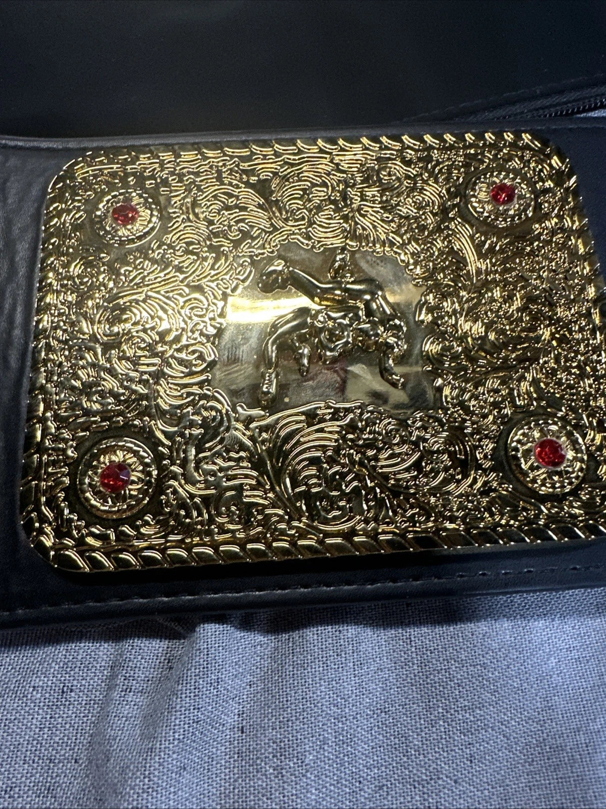 WWE Big Gold-Figures Inc. World Heavyweight Championship Commemorative Belt WCW