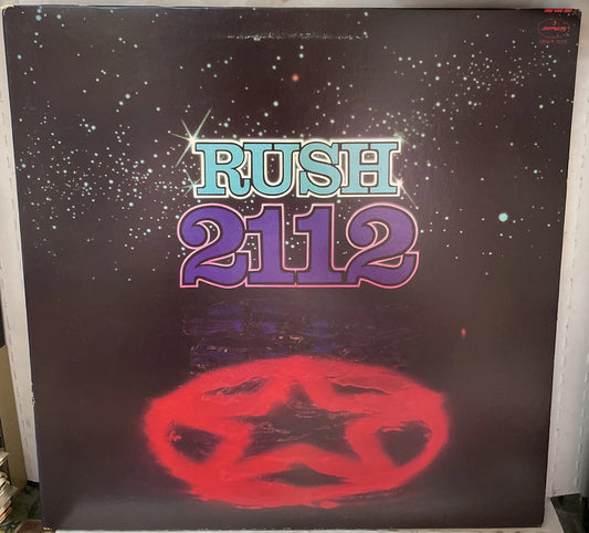 Rush 2112 Reissue Club Record SRM-1-1079 Columbia NY Pressing with Skyline Label