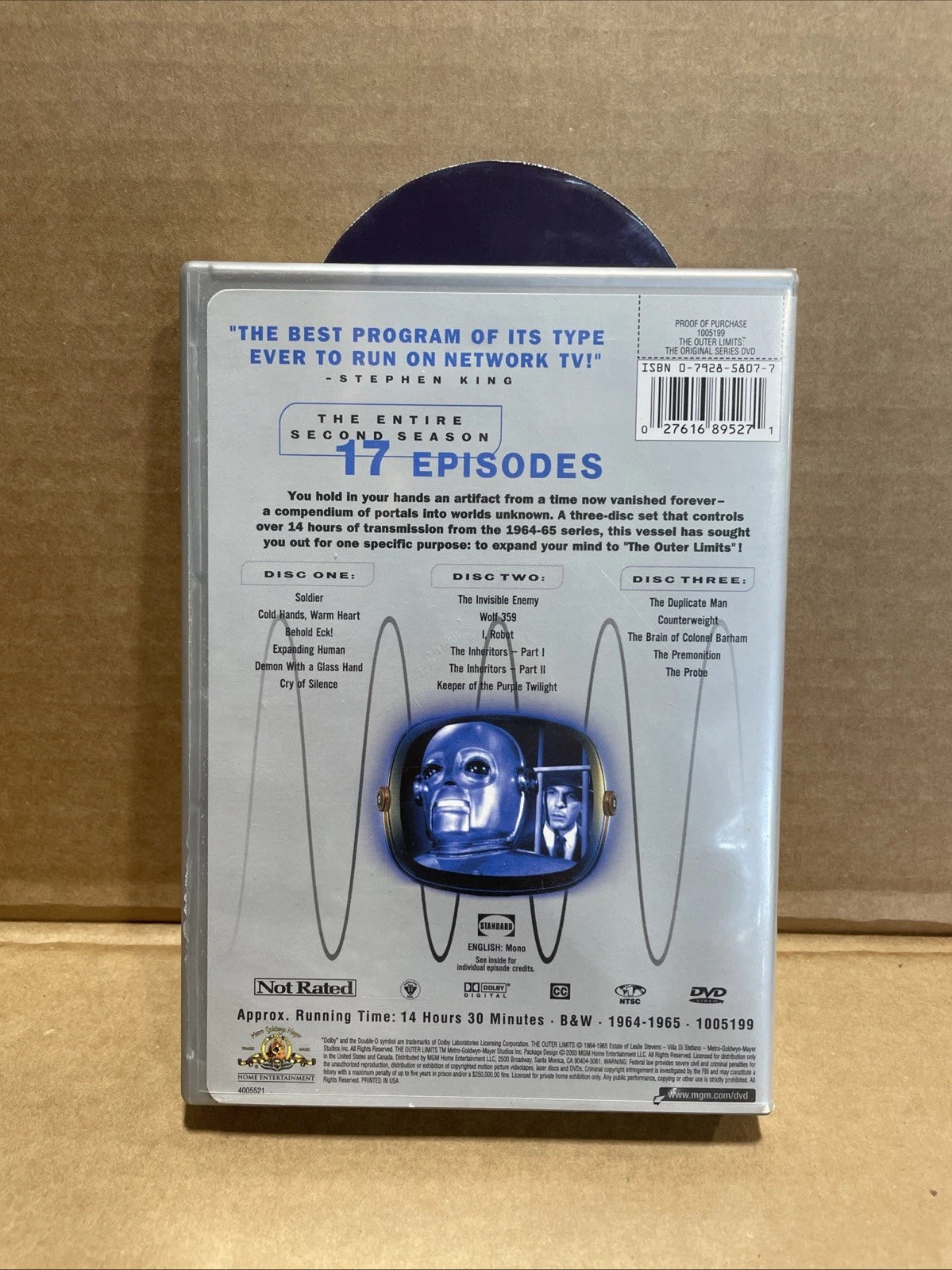 Outer Limits: The Original Series - Season 2 (DVD, 2007, 2-Disc Set, Dual Side)