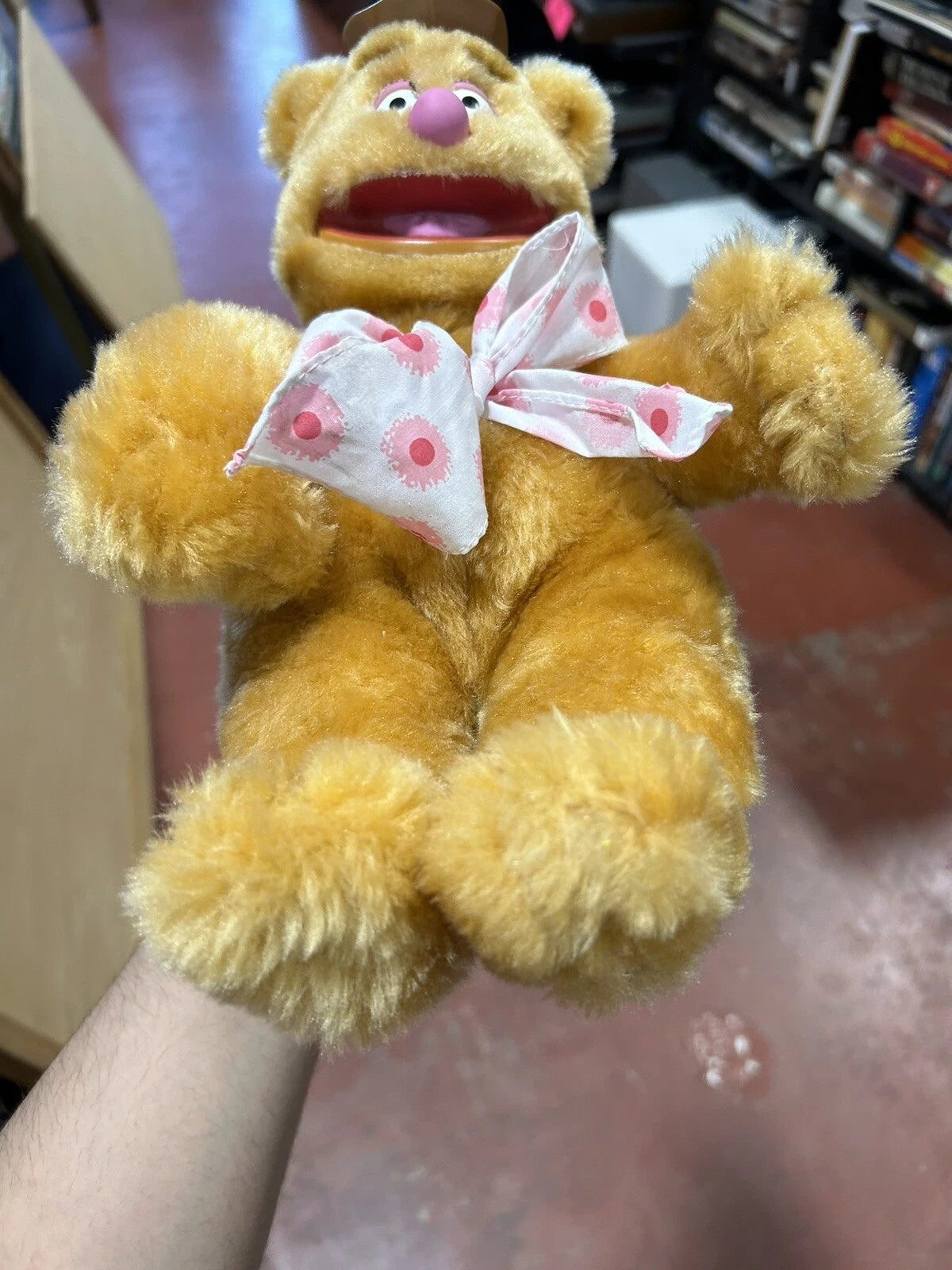 Vintage 1989 Muppets Fozzie Fozzy Bear Plush Doll Original Authentic 12" Toy