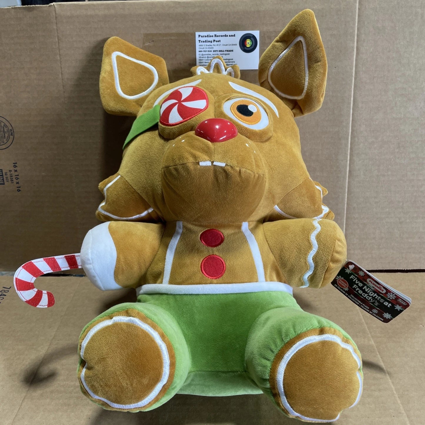 Funko Five Nights at Freddy's Gingerbread Foxy 16" Gamestop Exclusive Plush FNAF