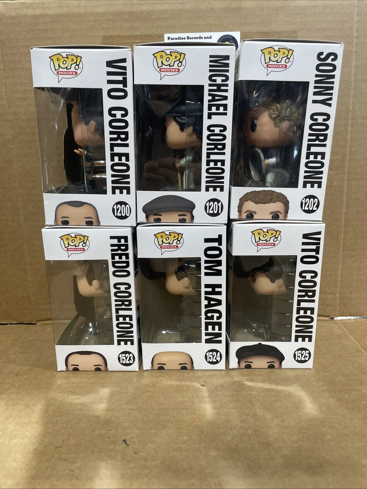 Funko Pop! The Godfather Set #1200-1202 & #1523-1525 Lot Of 6
