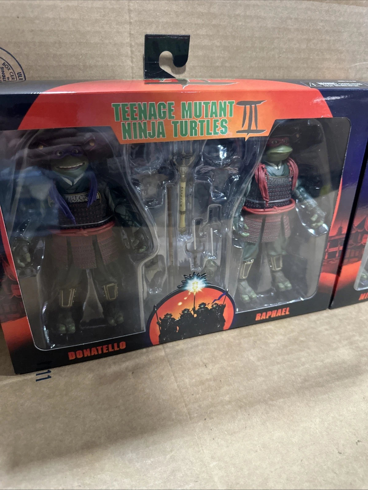 NECA TMNT 3 Movie 2 Pack Lot of 2