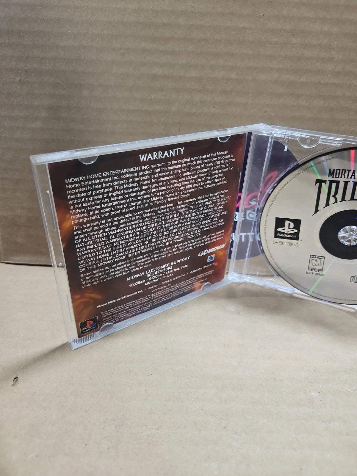Midway Mortal Kombat Trilogy Greatest Hits Fighting Game for PlayStation 1