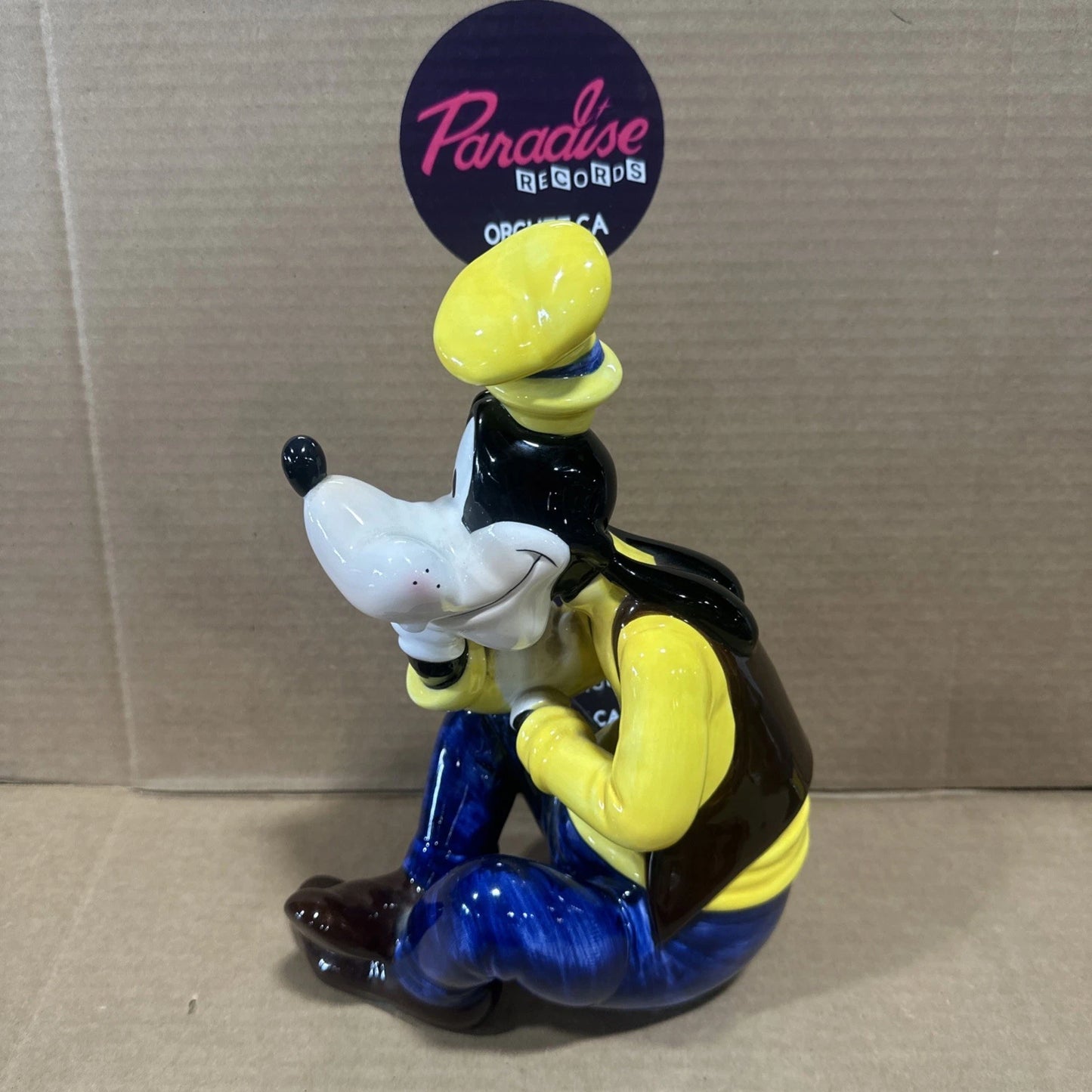 Vintage Schmid Disney Goofy Music Box “Jolly Good Fellow” Hand Painted