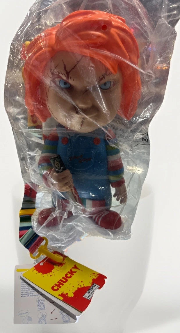 Universal Studios Halloween Horror Nights Animated Chucky Talking Popcorn Bucket